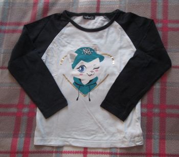 Maillot blanc et bleu marine INFLUX 6 ans