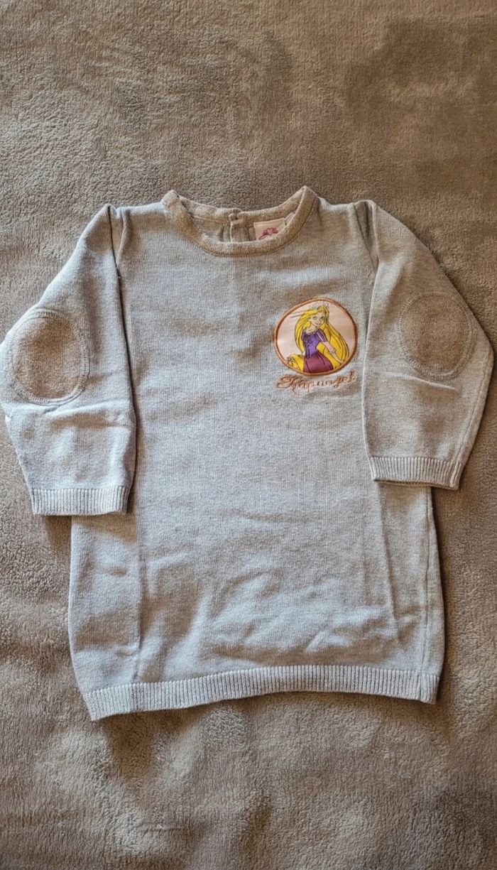 Pull Gris Raiponce disney taille 3 ans - photo numéro 2