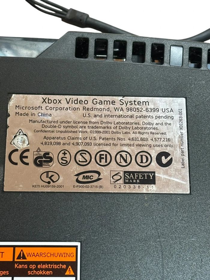 Console Xbox original version 1.4 PAL - photo numéro 3