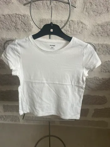Tee shirt fille kiabi blanc
