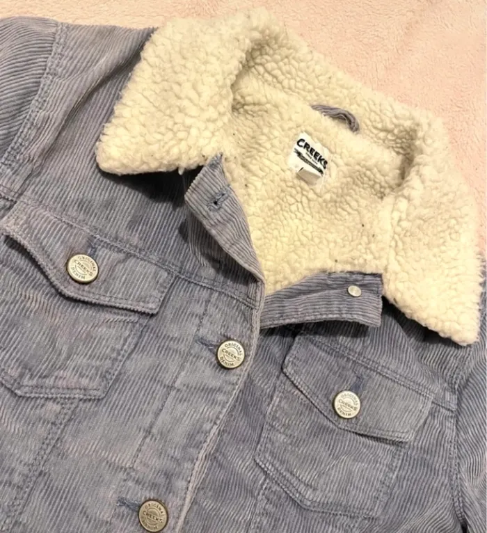 Veste bleue clair en velours côtelé - Creeks - Taille XS - photo numéro 3