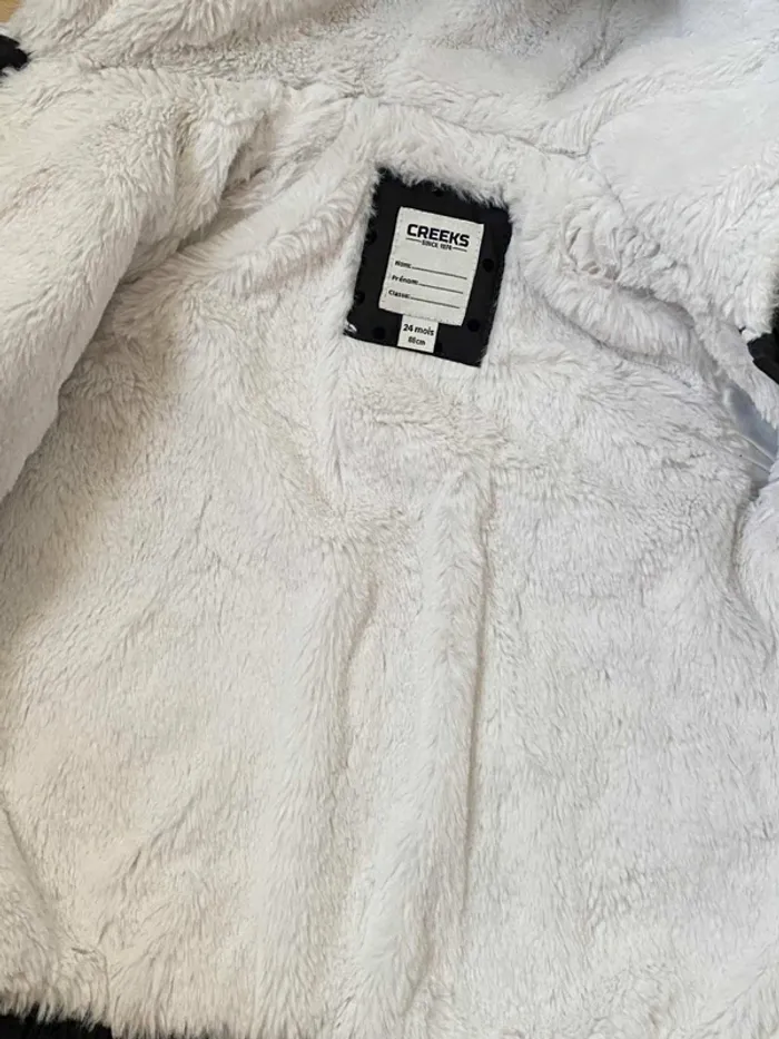 Manteau doudoune hiver fourrée 24mois Creeks - photo numéro 5