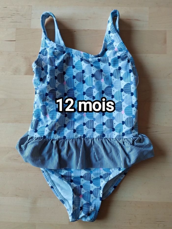 Maillot de bain 1 pièce 12 mois fille