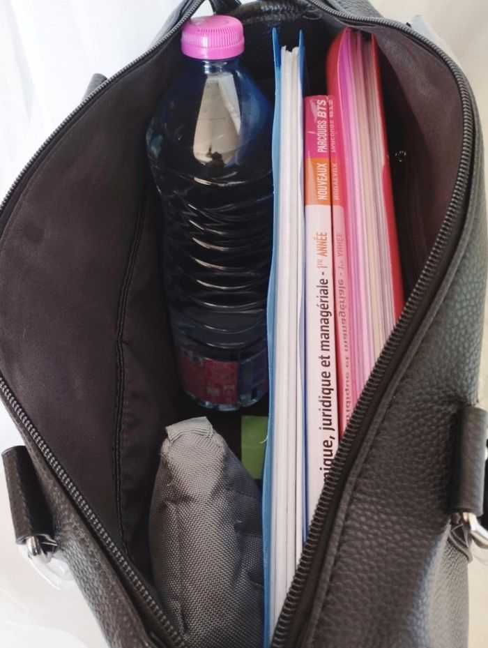 Grand sac de cours noir - photo numéro 7