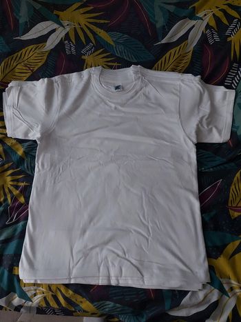 T-shirt blanc 100% coton