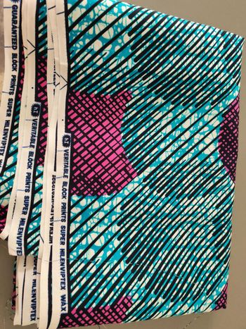 2m50 tissu coton wax