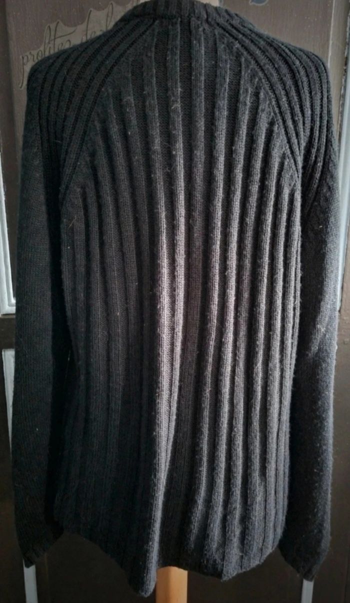 Pull noir avec zip au col taille XL - photo numéro 7