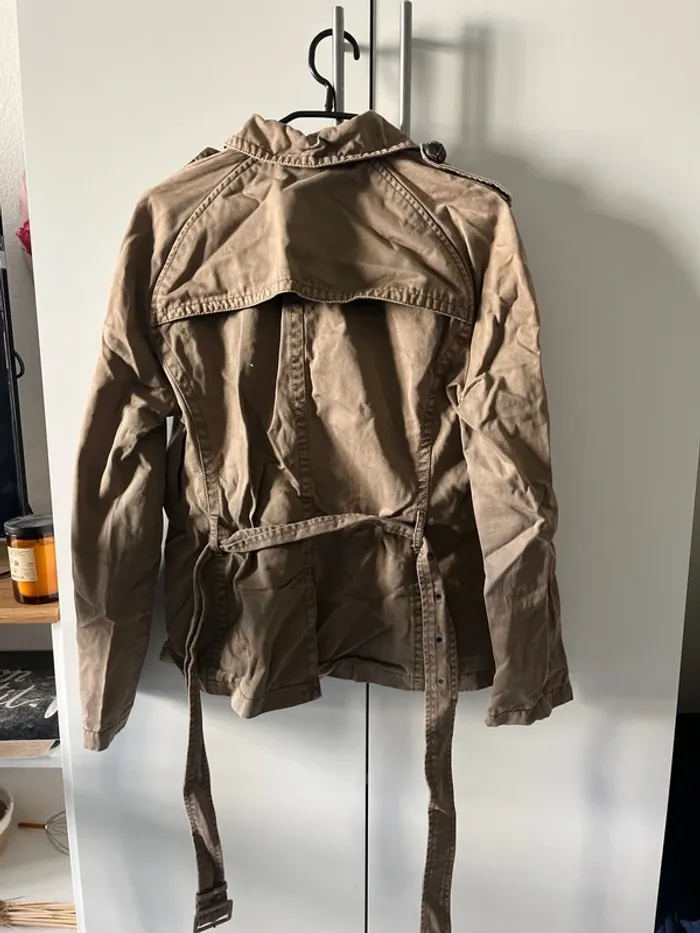 Veste Massimo Dutti marron à nouer - photo numéro 3