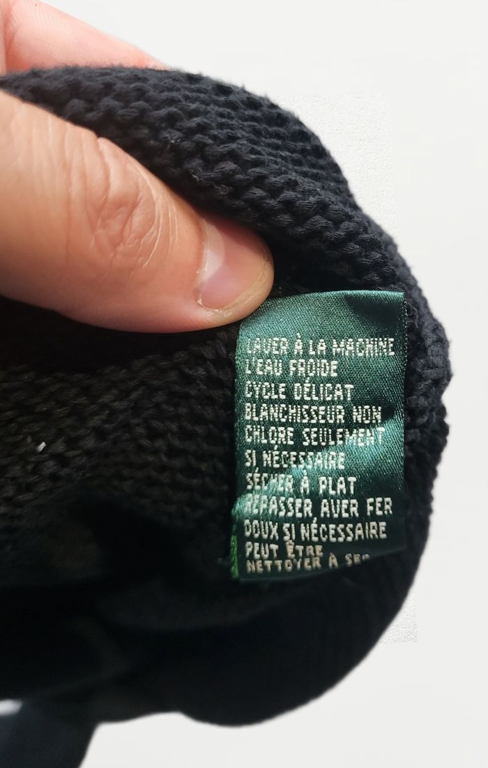 🖤 Pull femme Ralph Lauren – Noir – Manches 3/4 – 100 % coton – Taille M - photo numéro 2