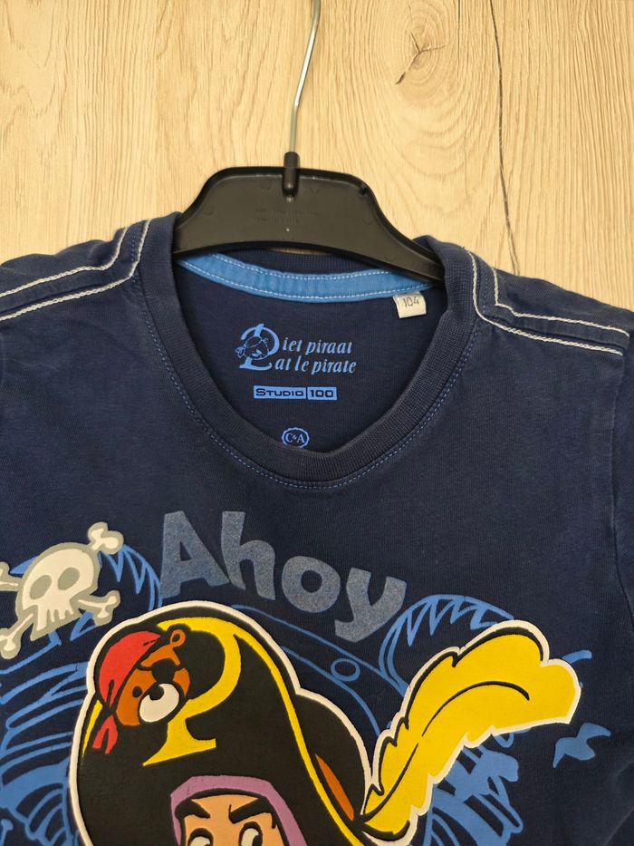 TEE-SHIRT GARÇON PIRATE MOTIFS DESSUS TAILLE 4ANS MARQUE C&A - photo numéro 3