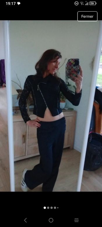 Veste femme s type perfecto dentelle noire c79