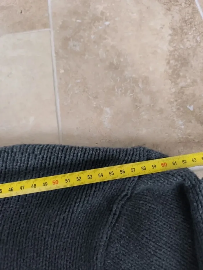 Pull quart zip camionneur homme 3XLT Ralph Lauren gris - photo numéro 9