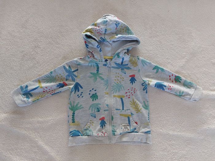 Veste à capuche zippée à motifs 24 mois