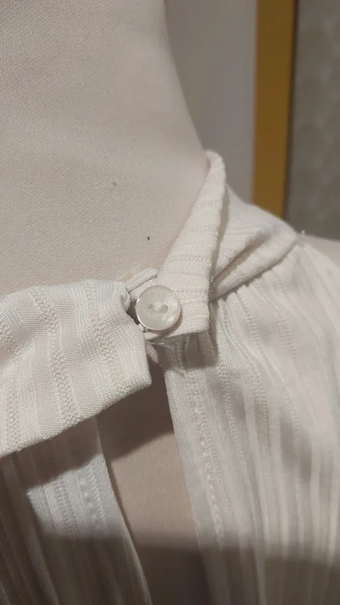 Robe blanche côtelé Zara - photo numéro 5