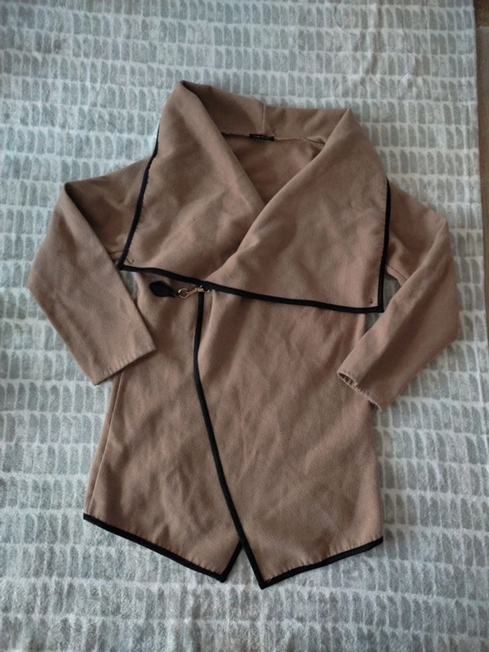 Manteau pardessus beige marron taille 38 - photo numéro 1