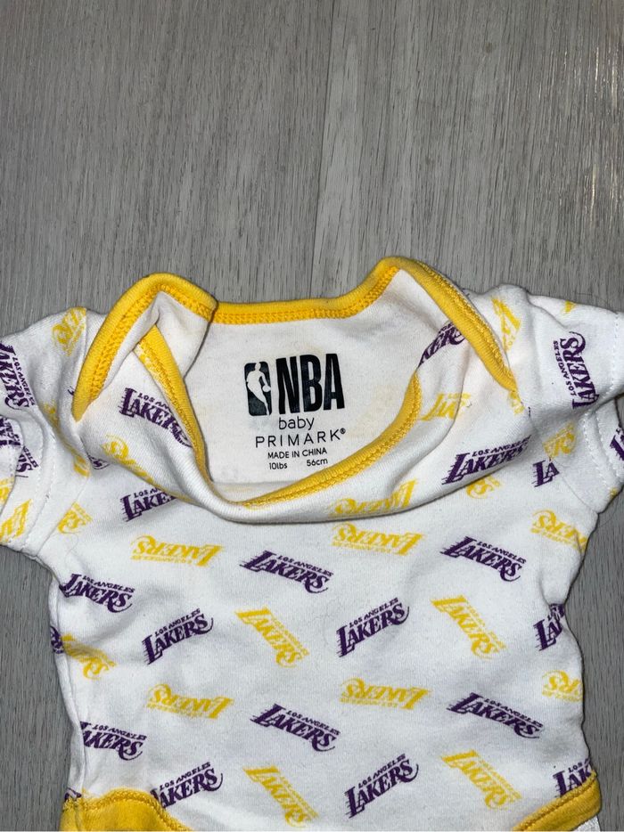 Body bébé Los Angeles Lakers NBA Primark - 56cm - photo numéro 3