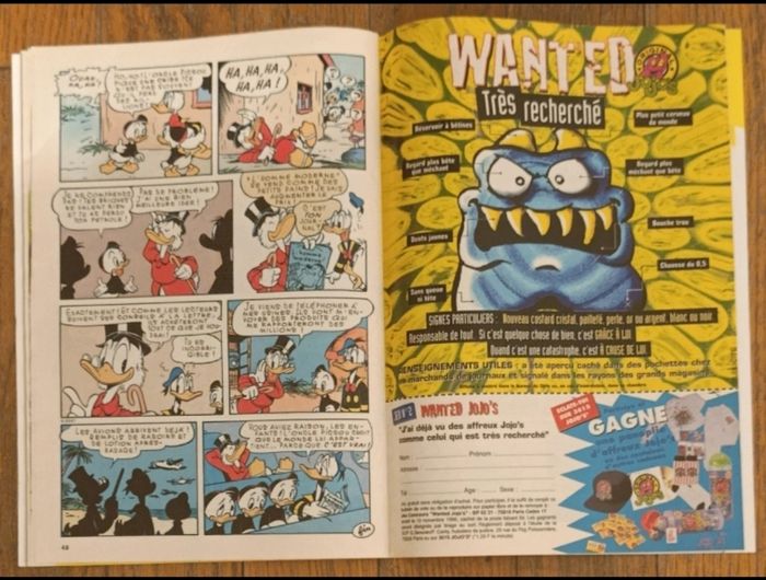 Ancien journal de mickey avec cadeau autocollants Pocahontas N°2313 de 1996 vintage - photo numéro 10