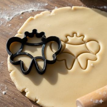 Emporte-pièce abeille couronne 8 cm pour biscuits et pâtisserie