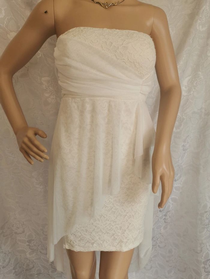 🌸Robe bustier écrue. Taille 36 🌸