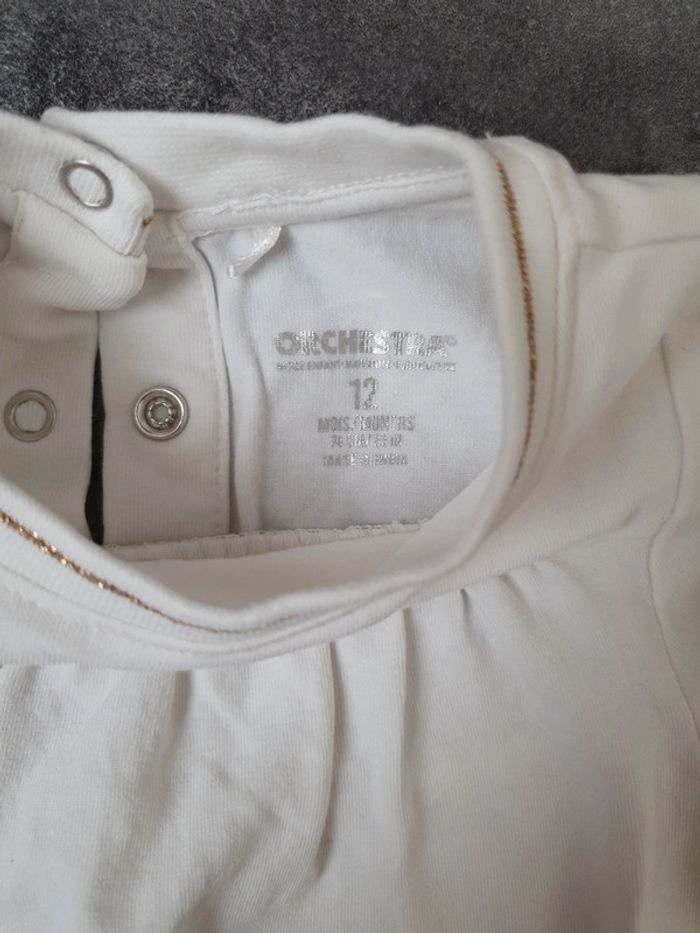 Ensemble bébé fille 12 mois orchestra très bon état - photo numéro 3