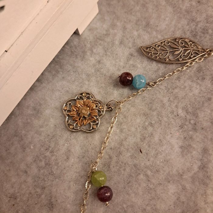 Collier avec breloques et perles multicolore - photo numéro 7