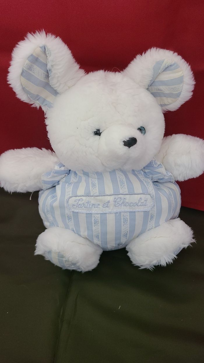 peluche souris tartine et chocolat