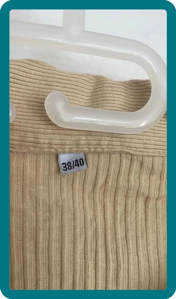 T-shirt beige jaune - photo numéro 2
