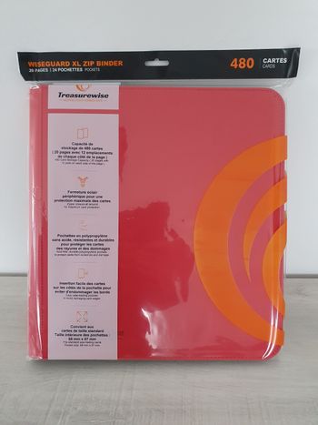 Portfolio TreasureWise Zip Binder 480 Rouge 