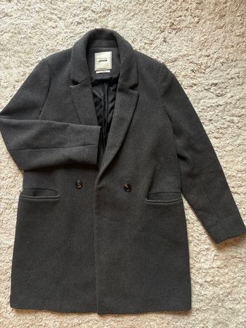 manteau gris en laine taille 42