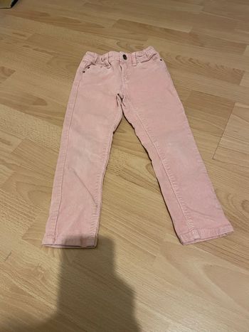 Pantalon velours rose