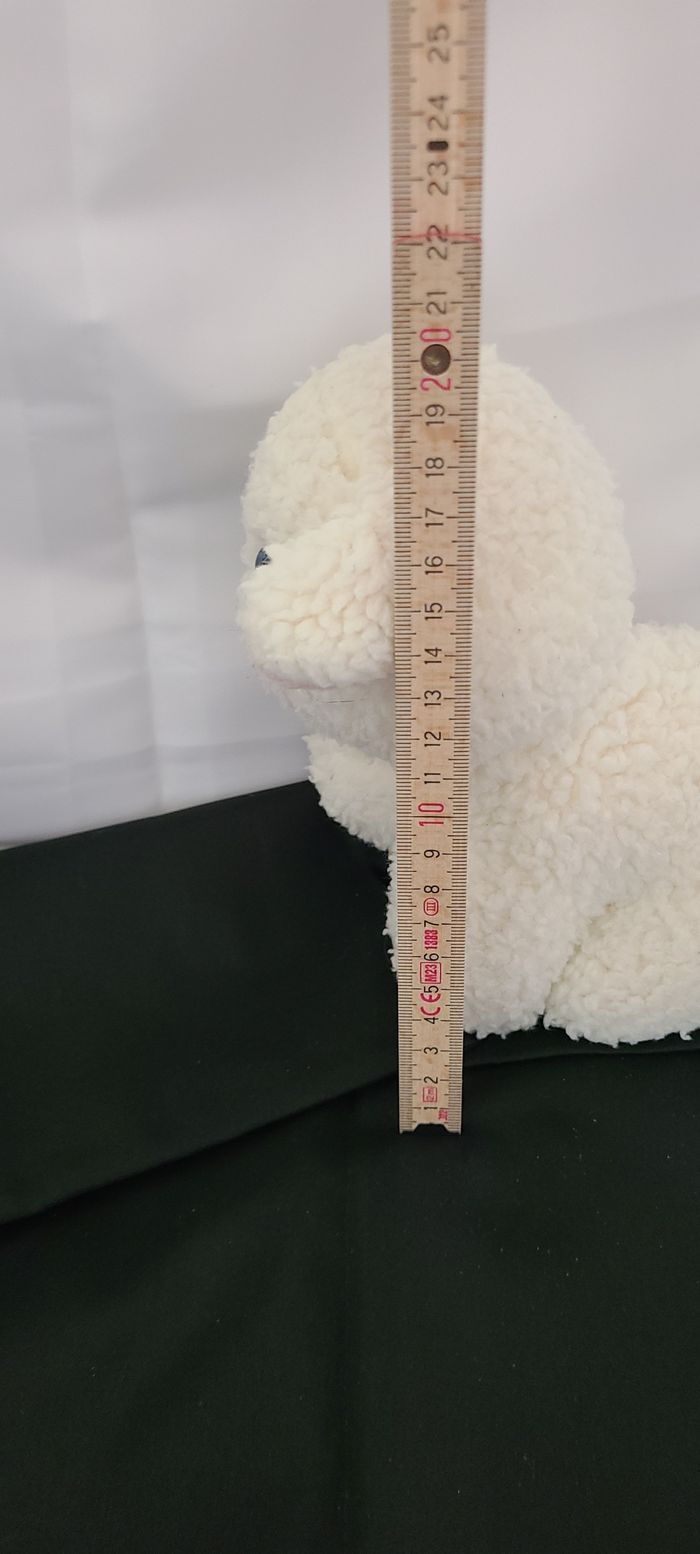 Ancienne peluche Vintage Mouton Agneau blanc 22 cm Bettella - photo numéro 3