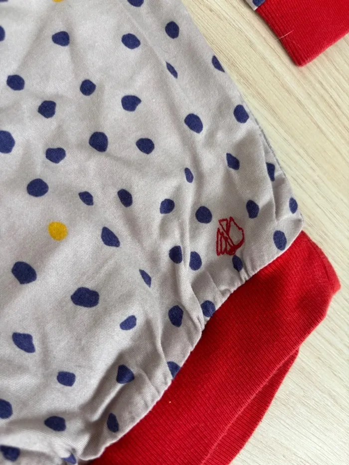 T-shirt à pois Petit Bateau taille 3 ans - photo numéro 3
