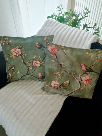 Housses coussin 45x45 (x2) bohème coloré – canapé salon