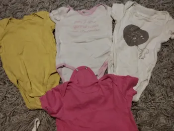 Lot de 4 bodies manches courtes