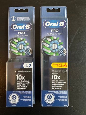 6 brosette oral B pro cross action