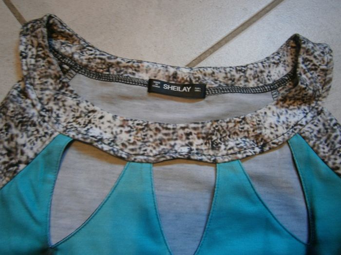 Top ML noir/vert SHEILAY Taille L/40 - photo numéro 3