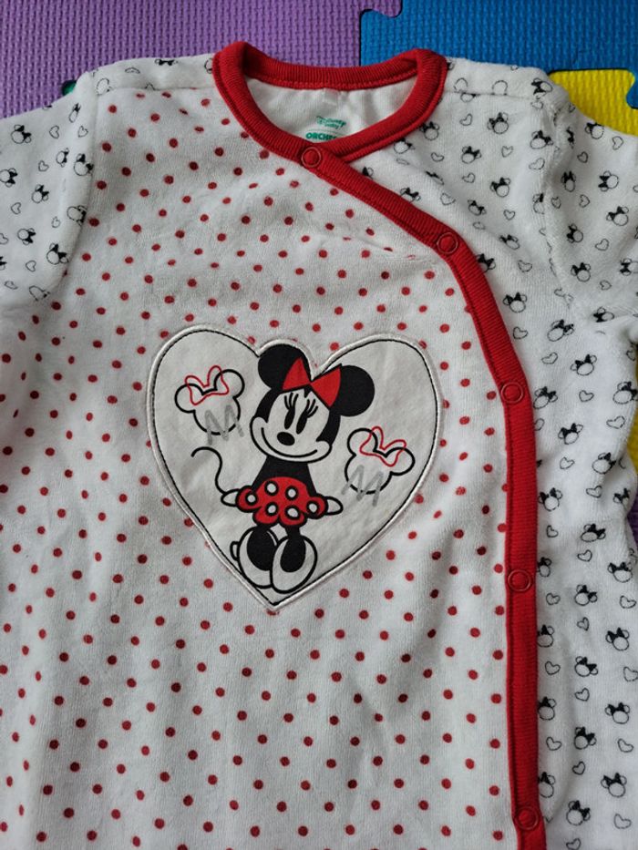 Pyjama velours Orchestra Minnie 12m - photo numéro 3