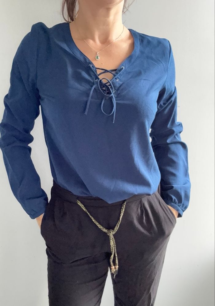 Blouse manches longues été femme - photo numéro 1