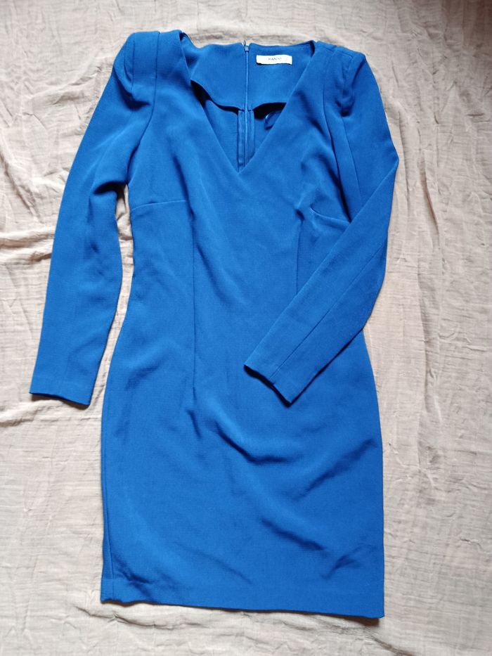 Robe Mango en S bleu foncé