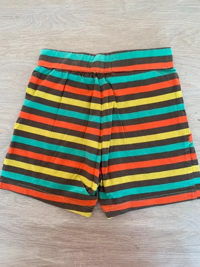 Short court taille élastique multicolore - photo numéro 3