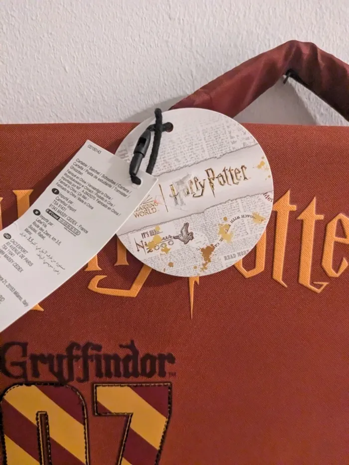 Cartable Harry Potter rouge / orange - photo numéro 3