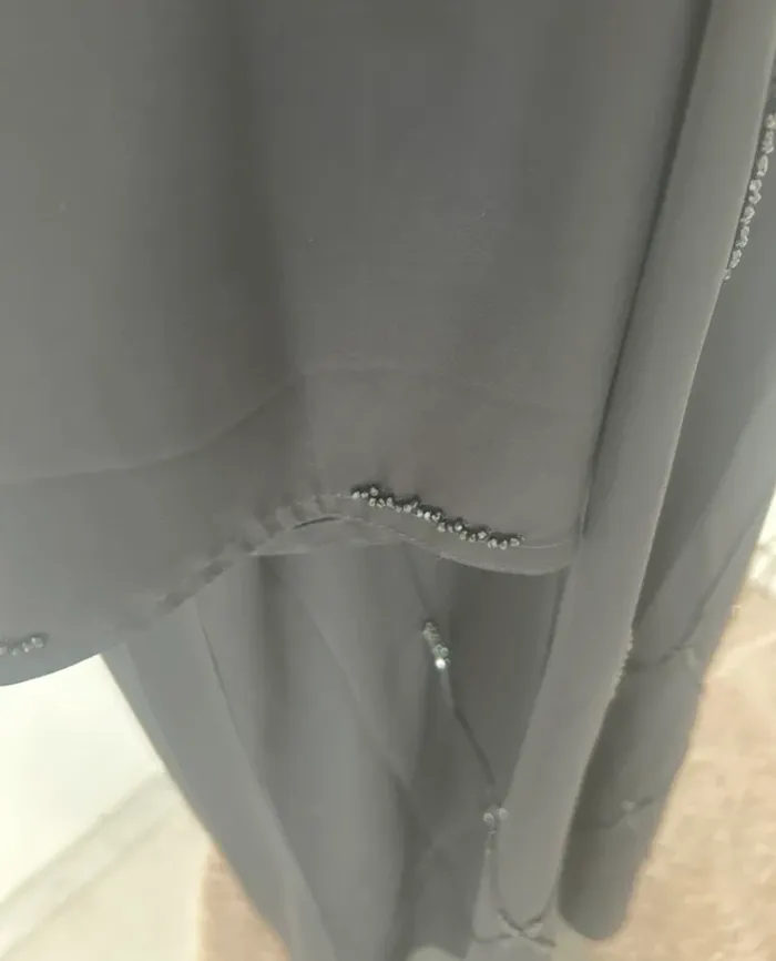 Abaya perlée noire dubai neuve - photo numéro 8