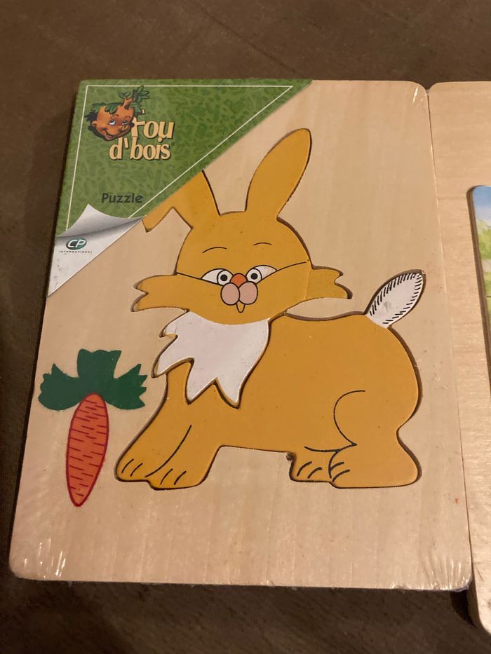 Lot de 2 puzzles en bois - photo numéro 2