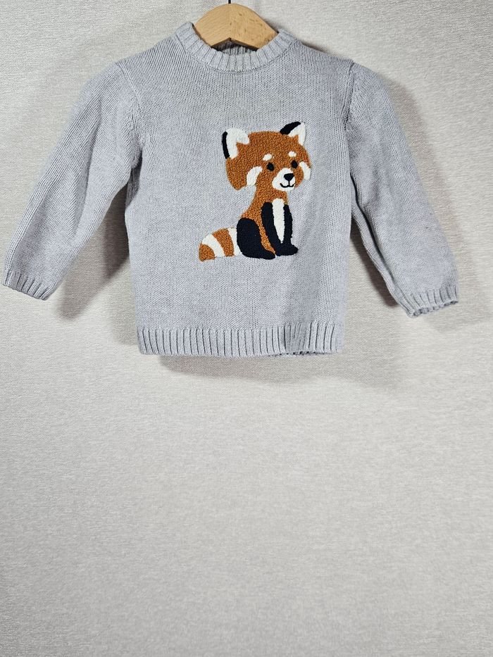 Pull panda roux kiabi 18 mois