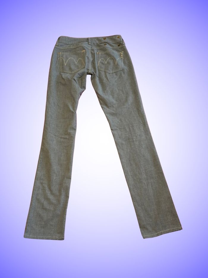 Pantalon Droit Gris Taille 36 S Met - photo numéro 2