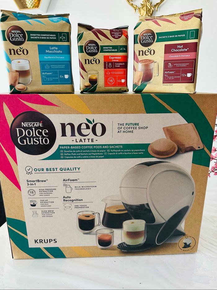 Cafetière neuve Expresso Krups Nescafé Dolce Gusto Neo 1600w Blanc - photo numéro 4
