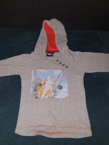 Manche longue à capuche planes