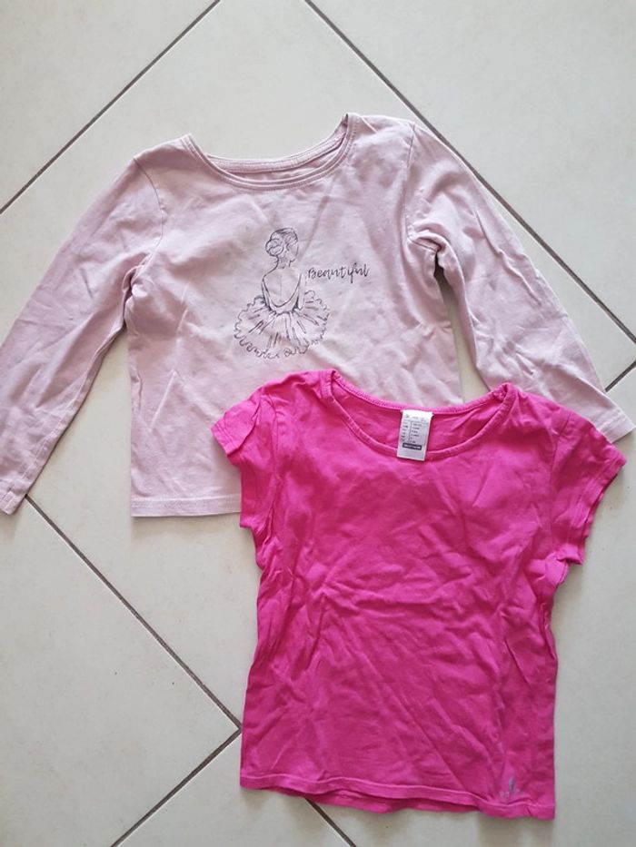 Lot de 2 t-shirt fille 5 ans