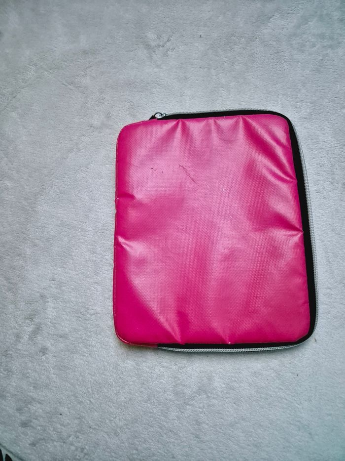 Pochette matelassée pour tablette rose - photo numéro 6