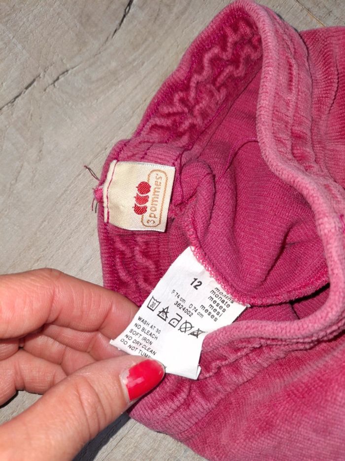 Pantalon rose fille 12 mois - photo numéro 2